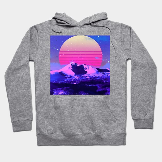 Dreamwave Alpine Nights Hoodie by lofi_retrowave